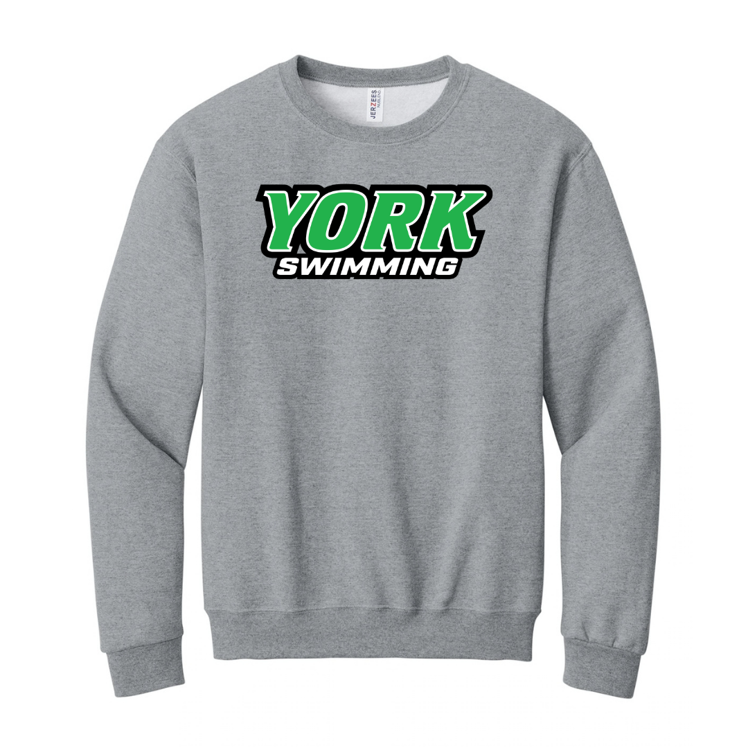 CUSTOM JERZEES CLASSICS CREW SWEATSHIRT- SWIMMING