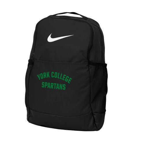 NIKE,  BACKPACK BRASILIA WITH YORK COLLEGE SPARTAN LOGO