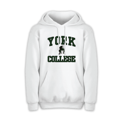 EIGHTY EIGHT HOODED SWEATSHIRT W/ YORK COLLEGE OVER SPARTAN