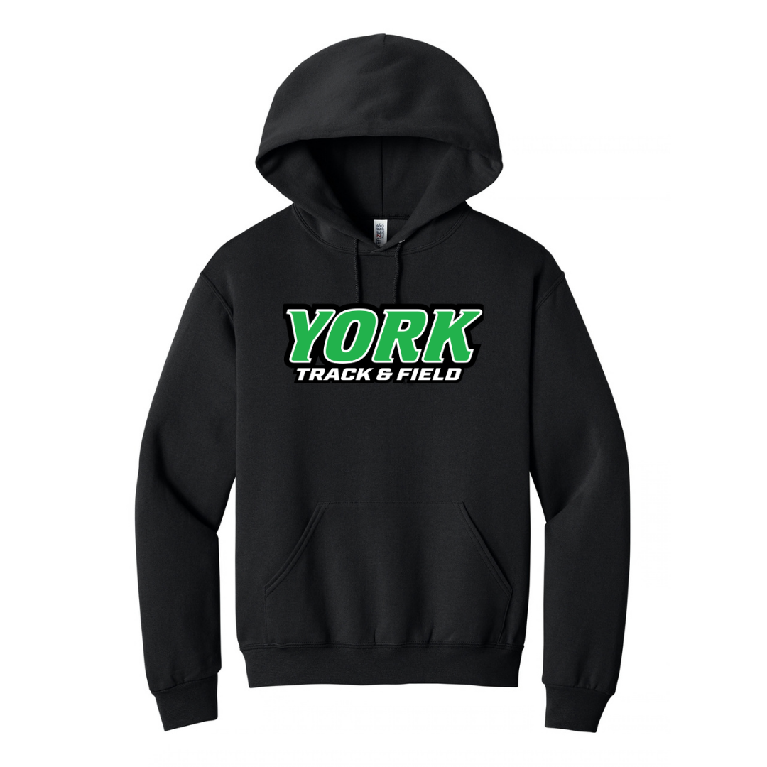CUSTOM JERZEES CLASSICS HOOD SWEATSHIRT- TRACK AND FIELD