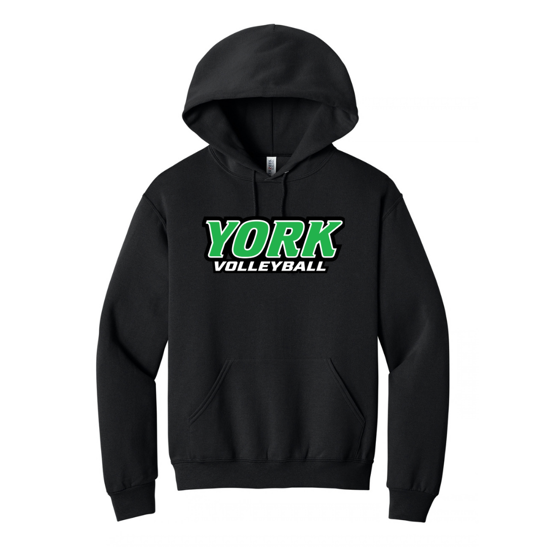 CUSTOM JERZEES CLASSICS HOOD SWEATSHIRT- VOLLEYBALL