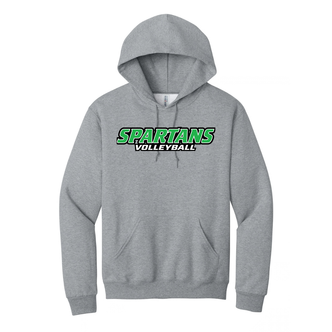CUSTOM JERZEES CLASSICS HOOD SWEATSHIRT- VOLLEYBALL