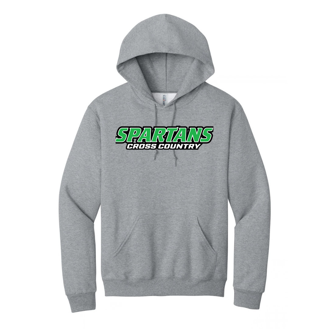 CUSTOM JERZEES CLASSICS HOOD SWEATSHIRT- CROSS COUNTRY