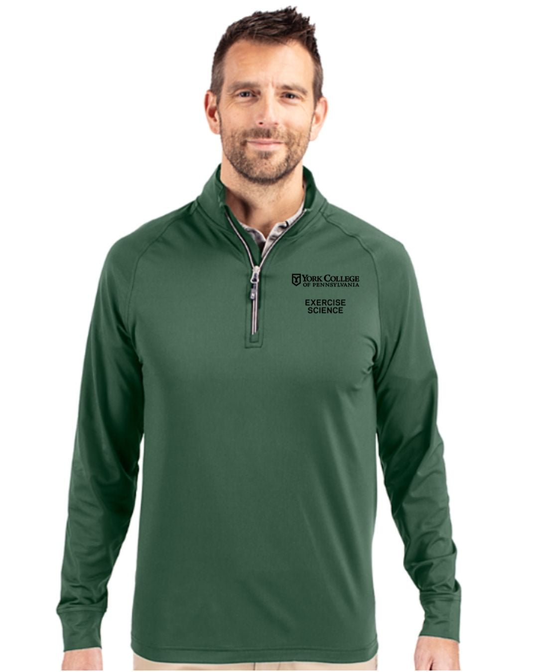 Special Order- Exercise Science- Cutter & Buck Adapt Recycled Soft Knit Stretch Mens Quarter Zip Pullover