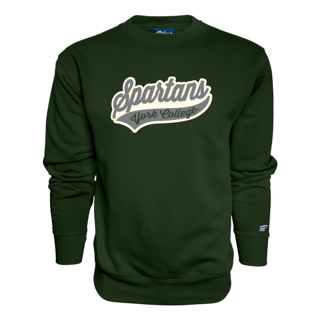 BLUE 84 VINTAGE FELT SPARTANS CREWNECK