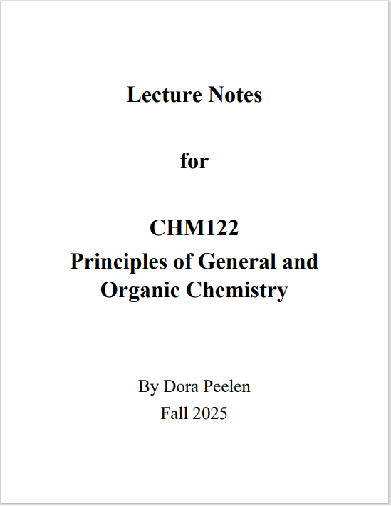 CHM122 Lecture Notes
