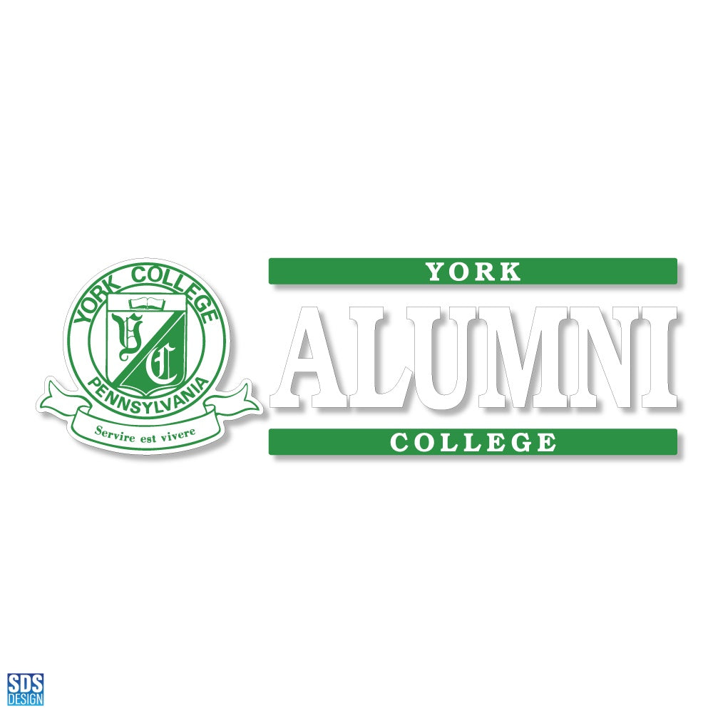 Decal: Alumni w/Seal - 6"x2"