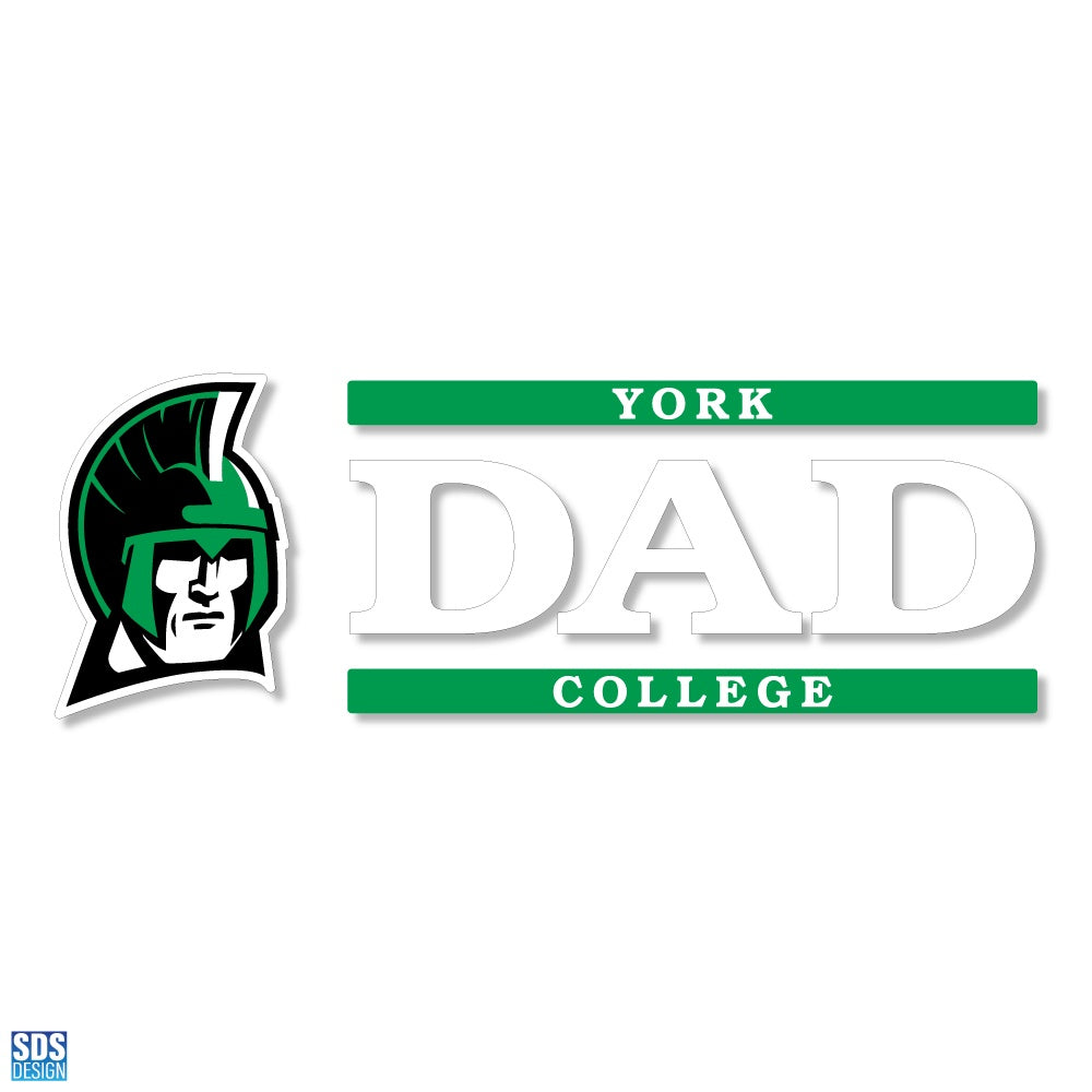 Decal: Dad w/Spartan Logo - 6"x2"