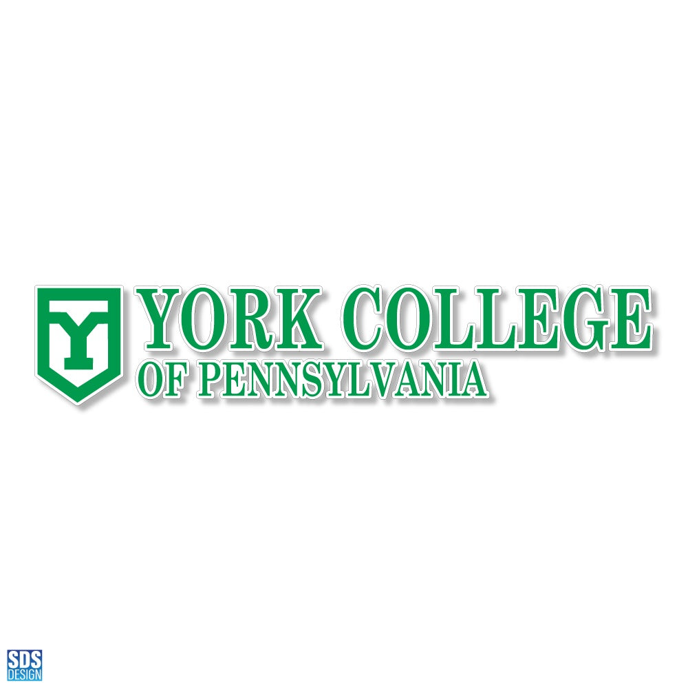 Decal: YCP Stacked Text w/Y Shield - 10"
