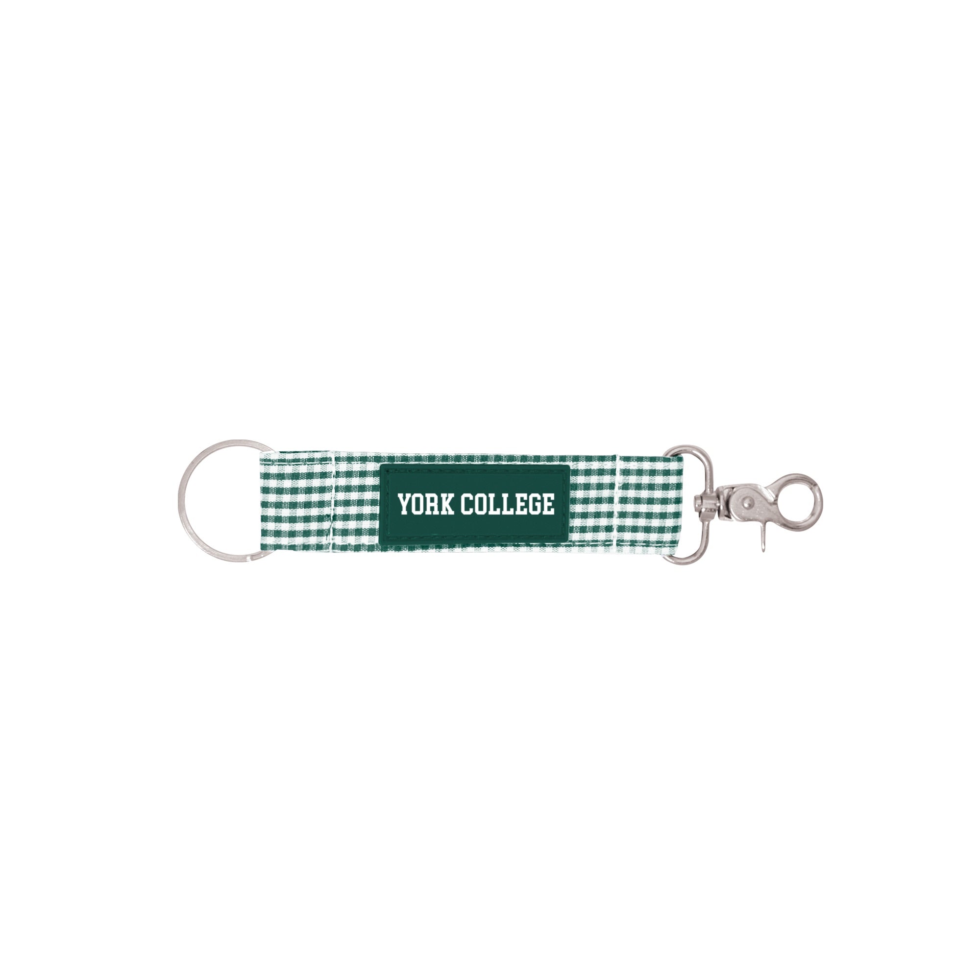 Newport Gingham Key Strap - Green - 3/4"