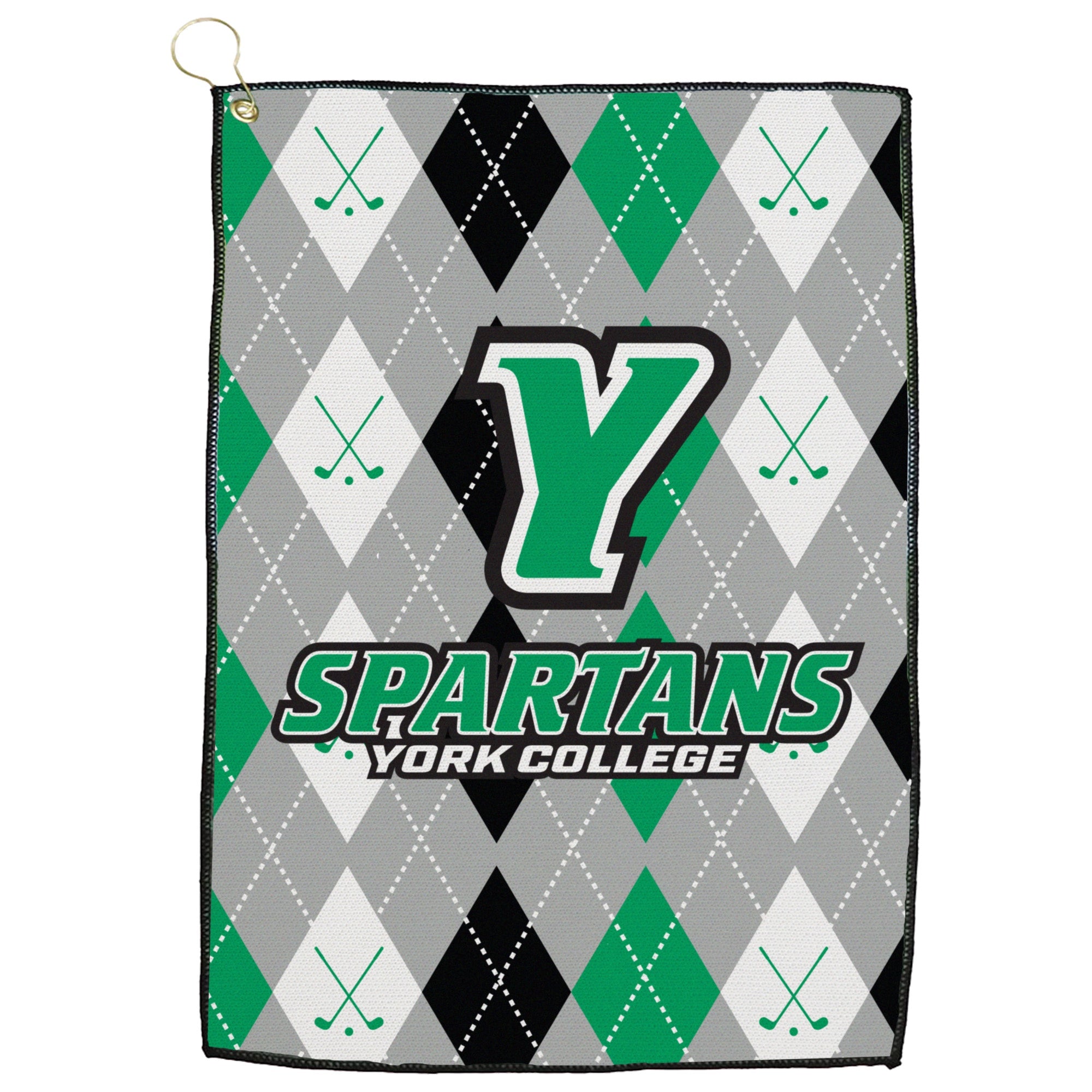 Golf Towel: Spartans - Argyle