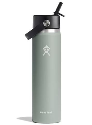 HYDRO FLASK WATER BOTTLE 24 OZ WIDE MOUTH FLEX STRAW CAP