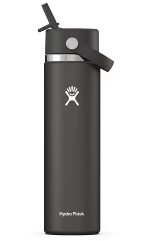 HYDRO FLASK WATER BOTTLE 24 OZ WIDE MOUTH FLEX STRAW CAP