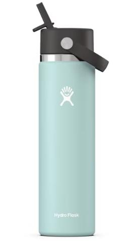 HYDRO FLASK WATER BOTTLE 24 OZ WIDE MOUTH FLEX STRAW CAP