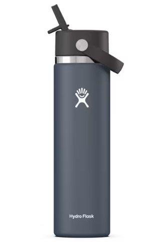 HYDRO FLASK WATER BOTTLE 24 OZ WIDE MOUTH FLEX STRAW CAP