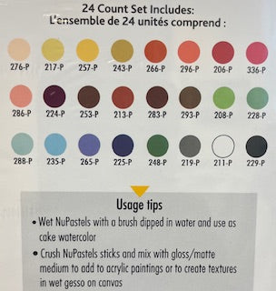 Charcoal: Premier NuPastel Hard Pastel Set of 24