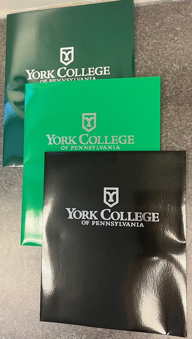 Folder: York College Imprinted w/Pockets