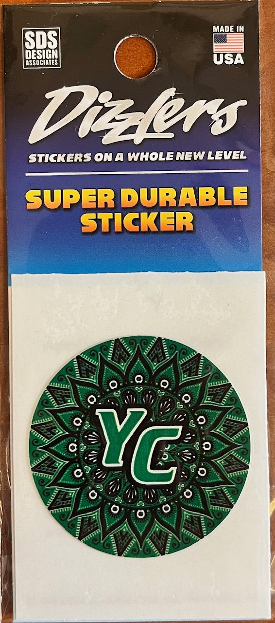 Sticker: Boho Circle w/YC Dizzler - 1.5"