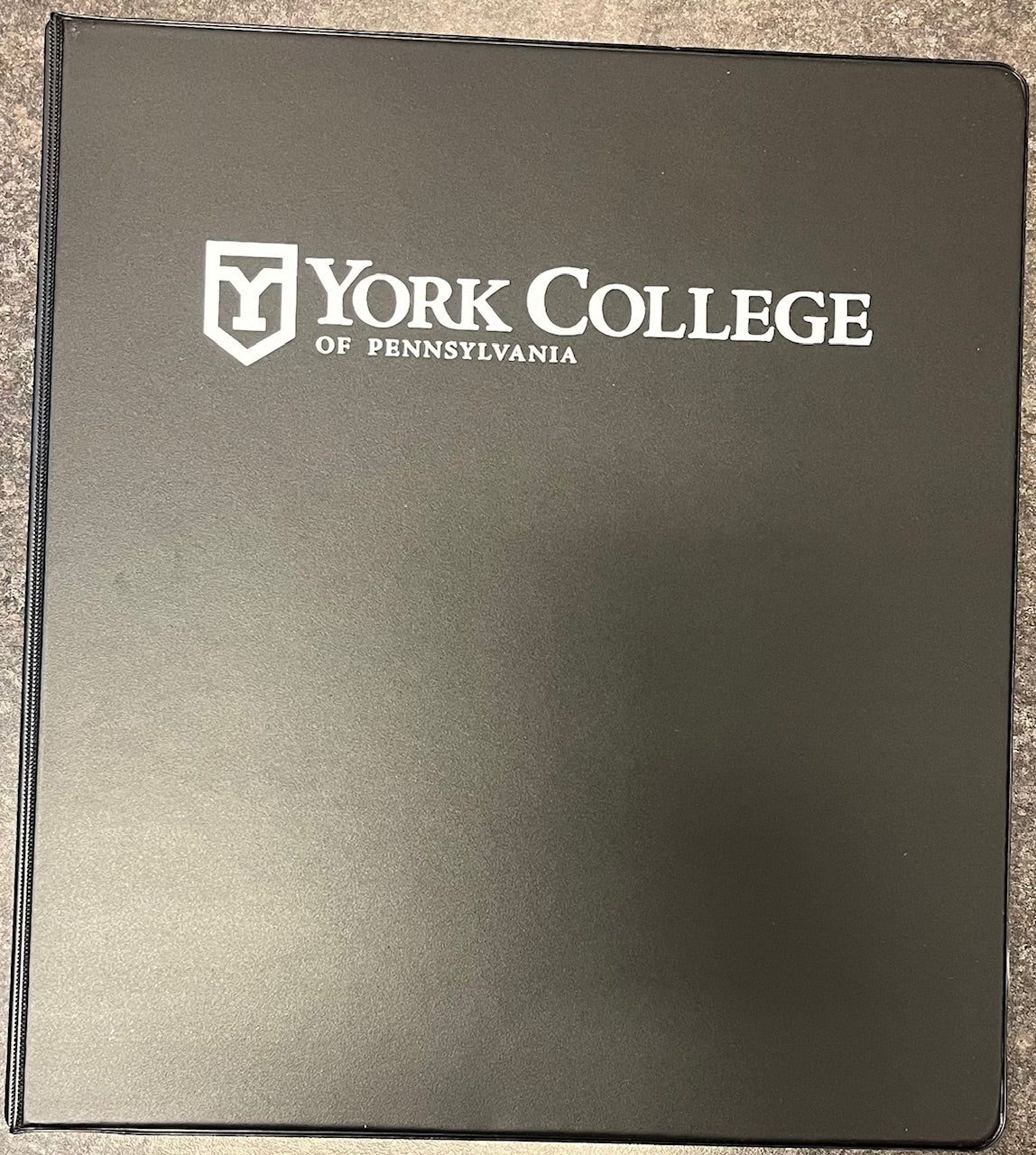 Binder: 1" Vinyl York College Imprinted