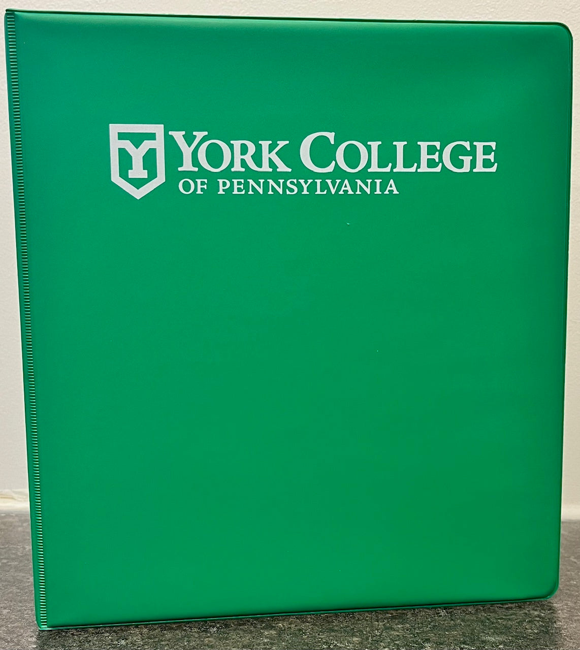 Binder: 1.5" Vinyl York College Imprinted