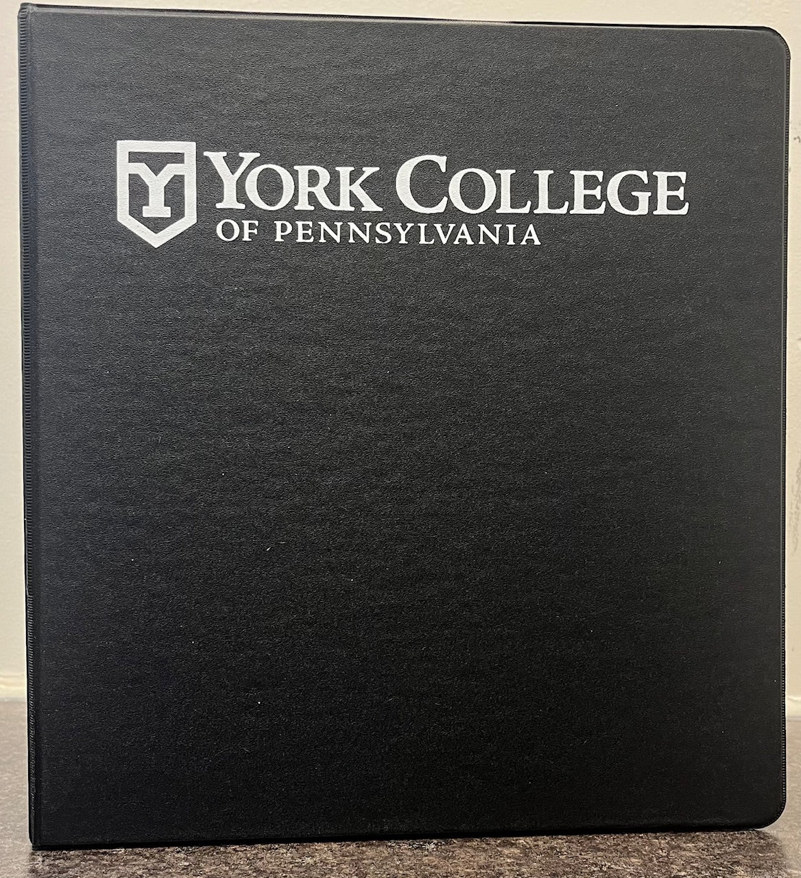 Binder: 1.5" Vinyl York College Imprinted