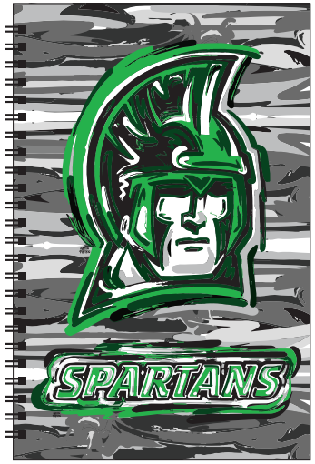 Justin Patten: USA Spiral Journal - 5.5"x 8.5"