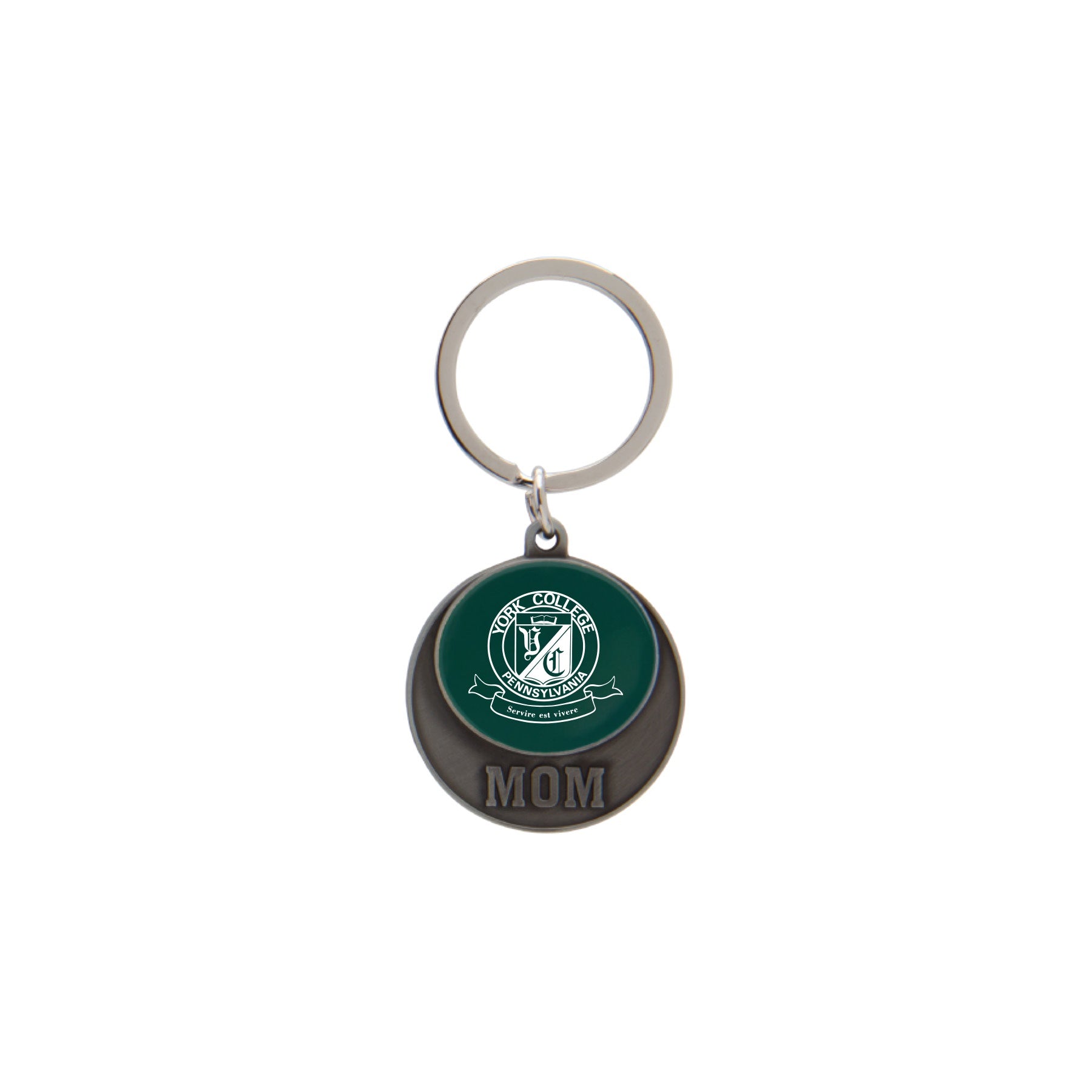 Keytag: Mom w/Spartan - Metal