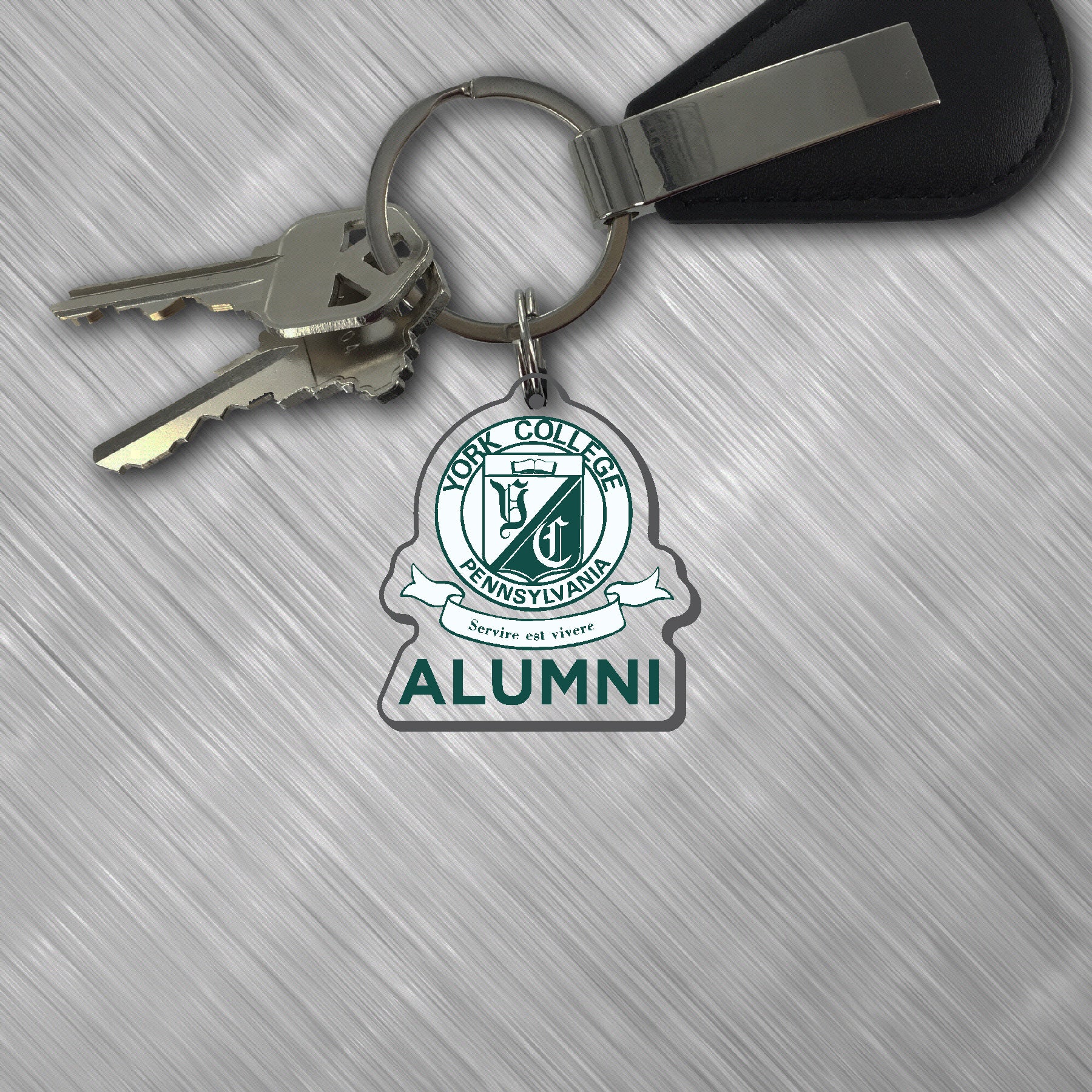 Keytag: Alumni - Seal w/Banner - Acrylic