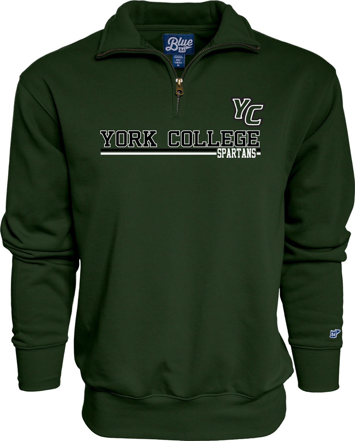 BLUE 84 CLASSIC YORK COLLEGE QUARTER ZIP