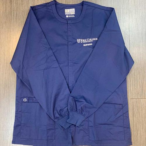 Nursing Unisex Snap Front Scrub Jacket