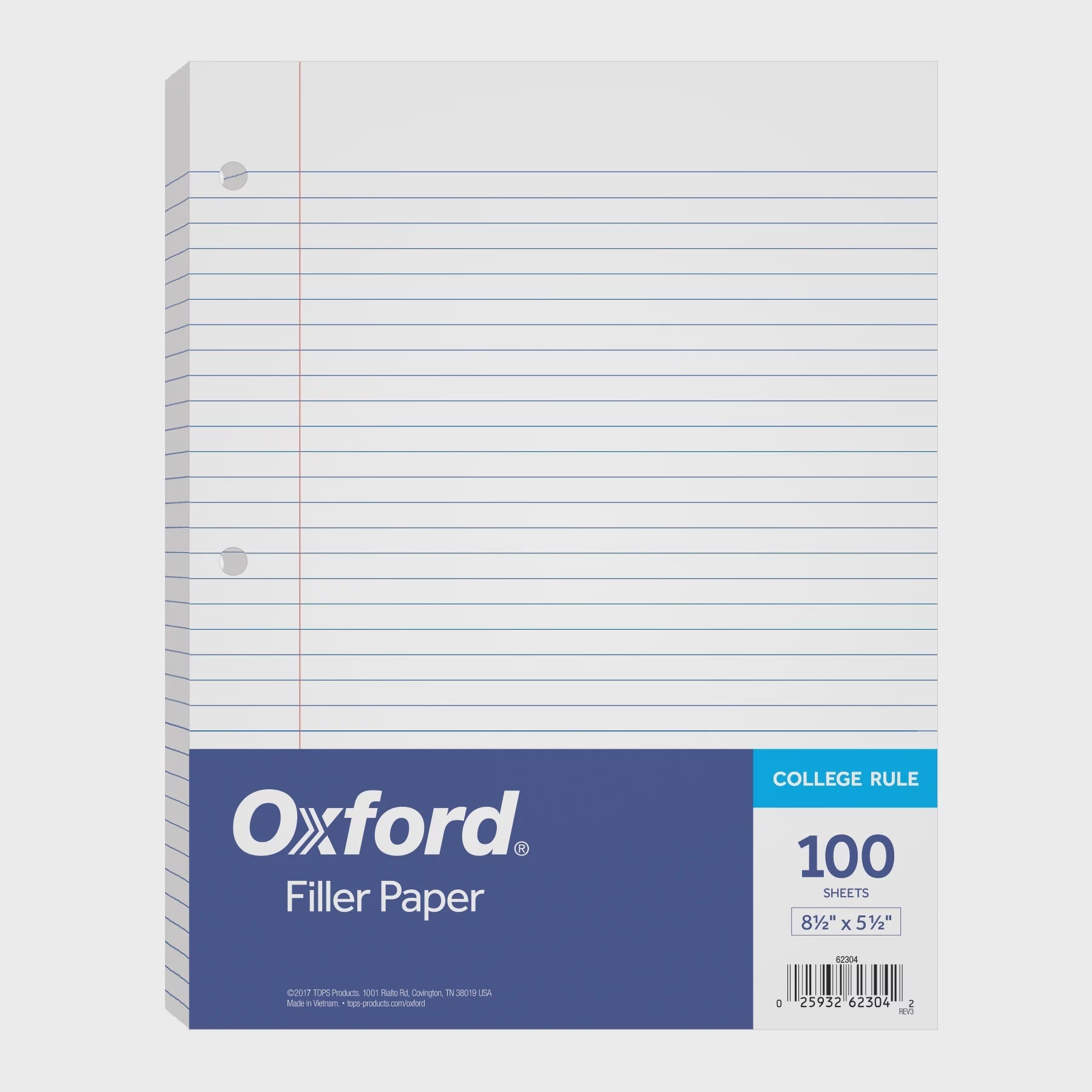 Paper: Filler Paper - 11x8.5 - 100 Sheets