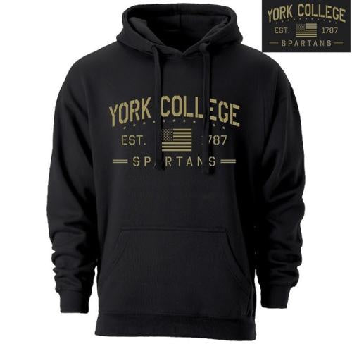 OURAY HOODED SWEATSHIRT WITH MILITARY DESIGN