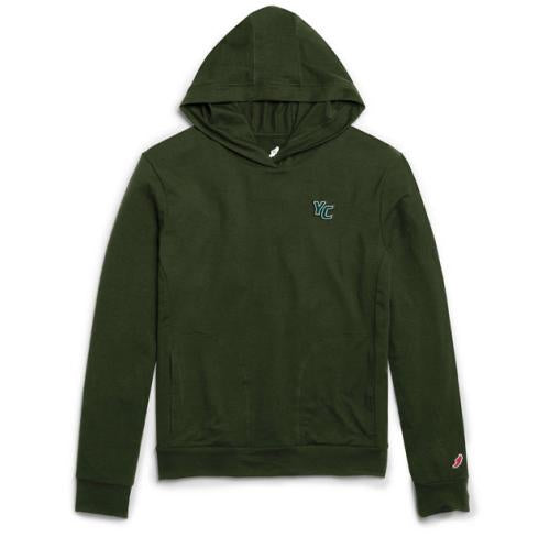 LEAGUE HOODED L/S T-SHIRT W/ L/C YC EMBROIDERY