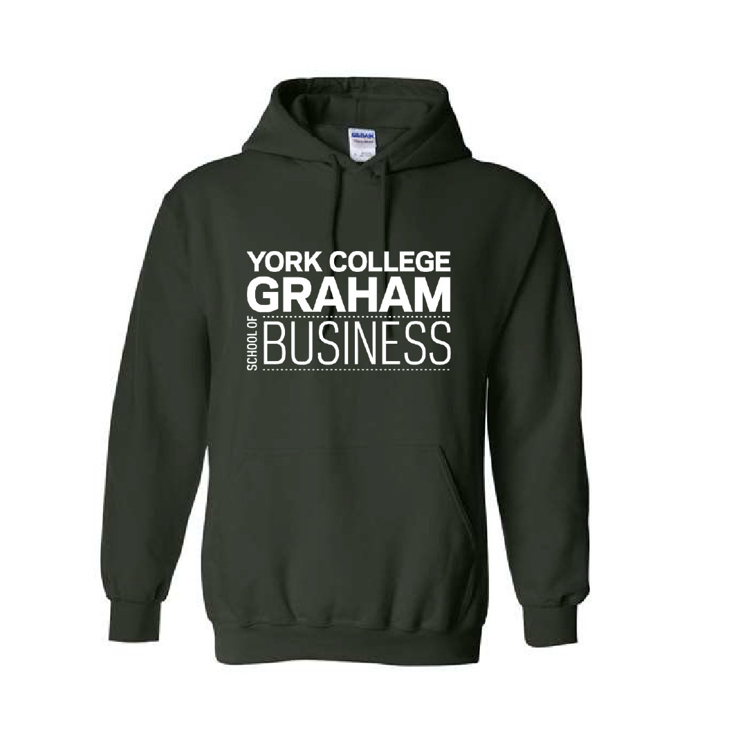 GILDAN HOODED SWEATSHIRT GRAHAM SCHOOL OF BUSINESS