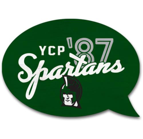 Magnet: YCP '87 Spartans Word Bubble