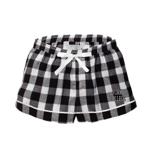 BOXERCRAFT WOMENS YORK COLLEGE FLANNEL SHORT
