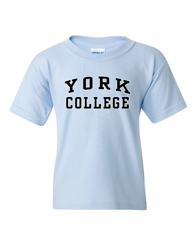 GILDAN YOUTH T-SHIRT WITH YORK OVER COLLEGE