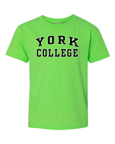 GILDAN YOUTH T-SHIRT WITH YORK OVER COLLEGE