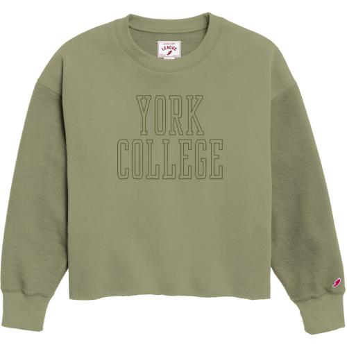 LEAGUE WOMENS CREW SWEATSHIRT REVERSE FLEECE