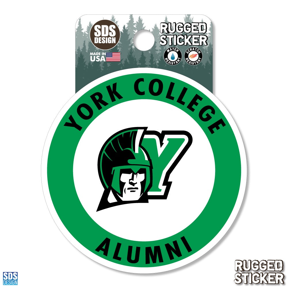 Sticker: Rugged Alumni Circle - 3.5"