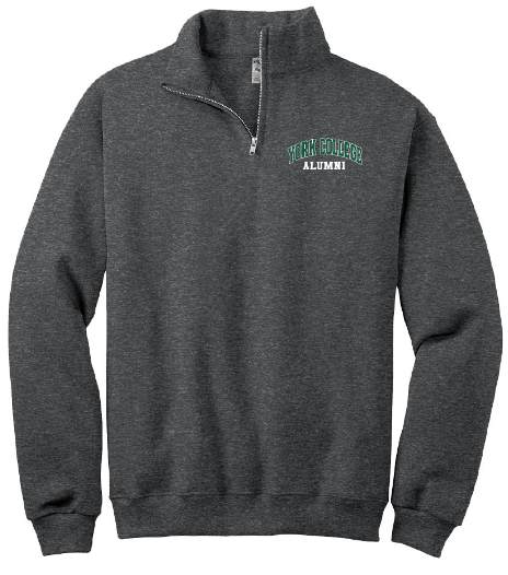 JERZEES 1/4 ZIP JACKET YORK COLLEGE ALUMNI