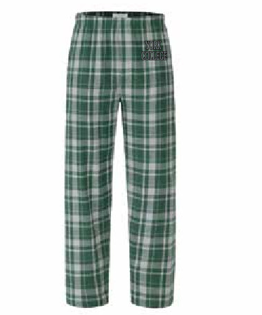 BOXERCRAFT DORM PANT WITH YORK OVER COLLEGE ON LEFT LEG