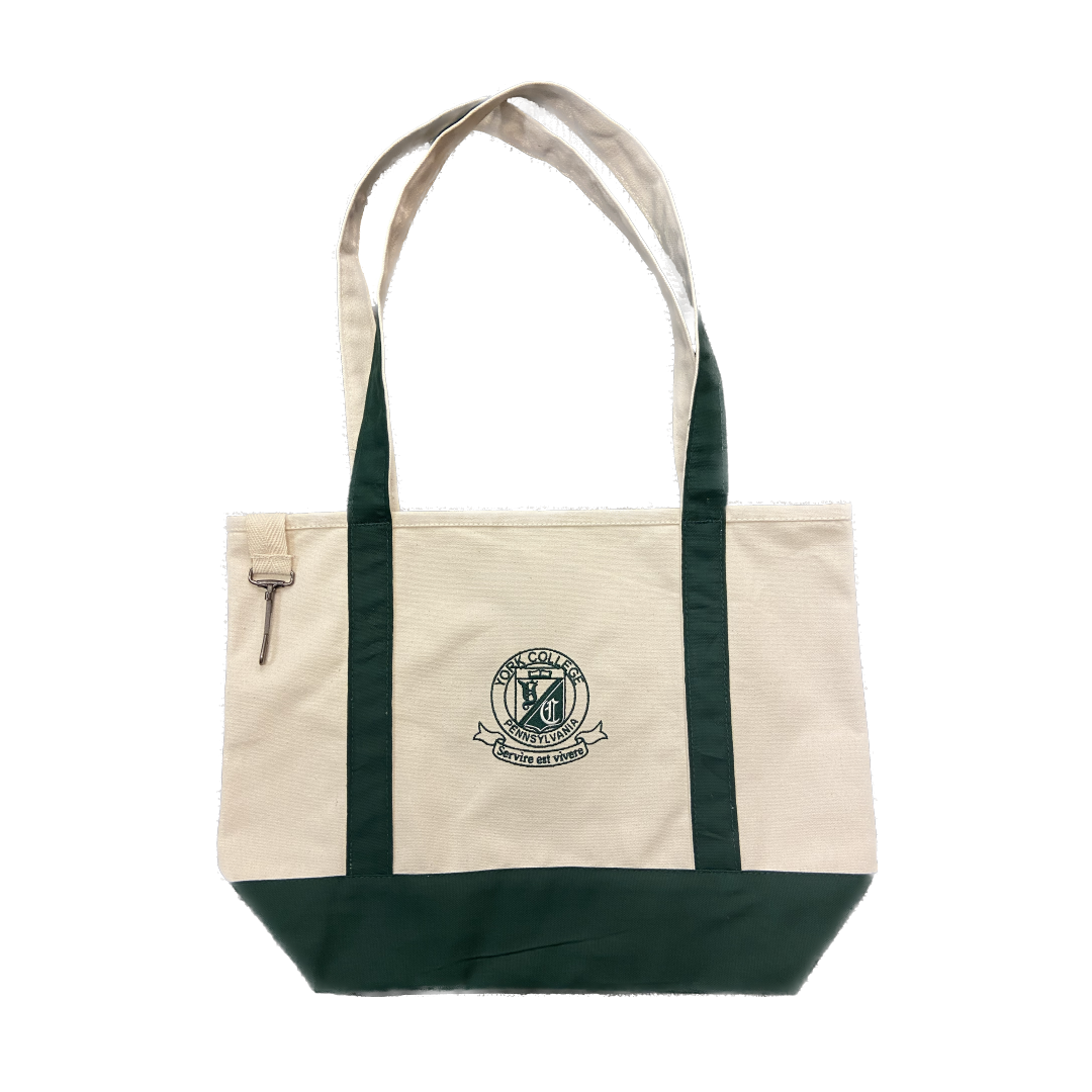 YCP TOTE BAG, EMBROIDERED LOGO