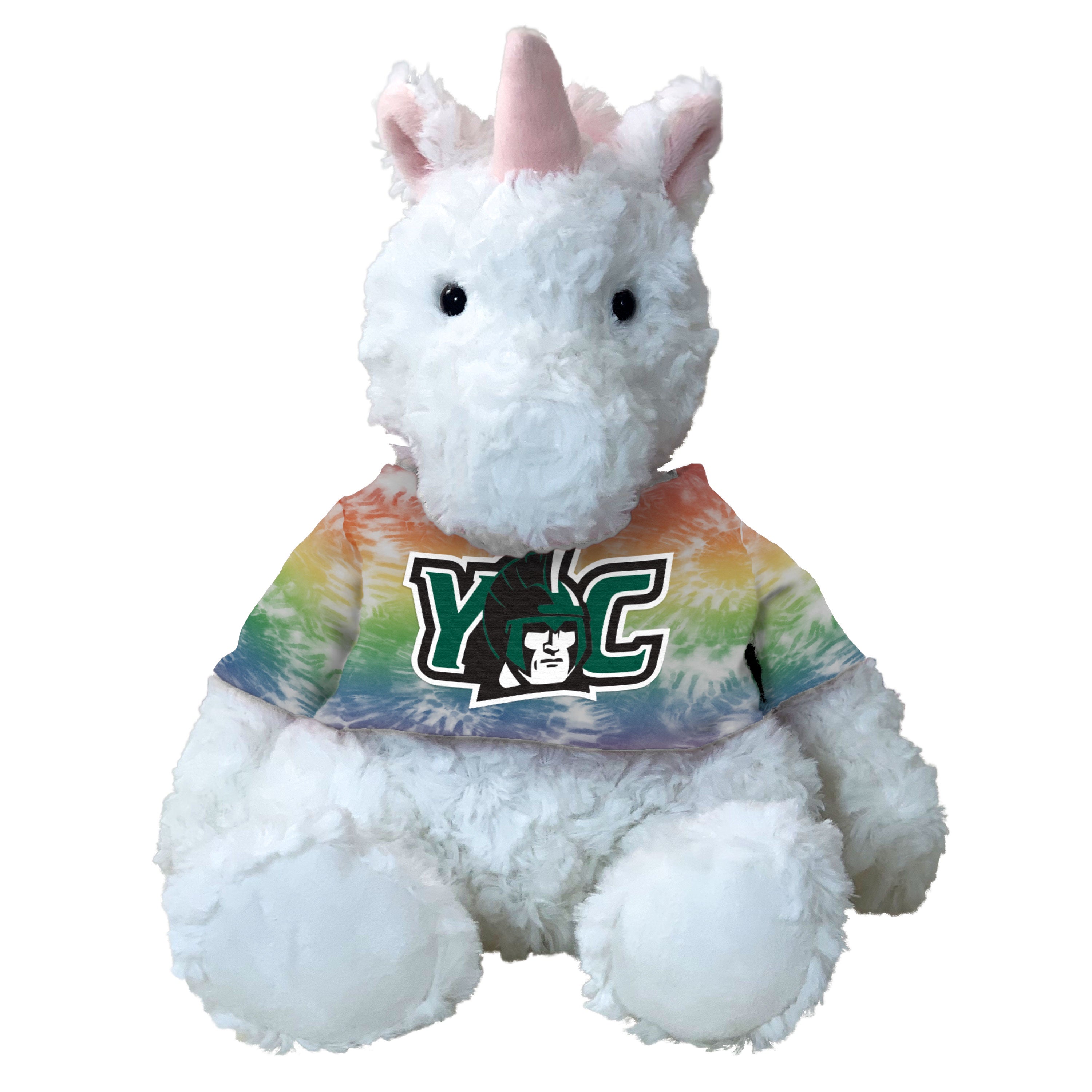 Plush: BCA Cuddle Buddie 9" w/Tye Dye Shirt - White Unicorn