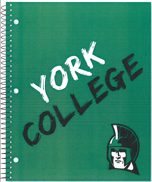 Notebook: 1 Subject - York College/Spartan Head