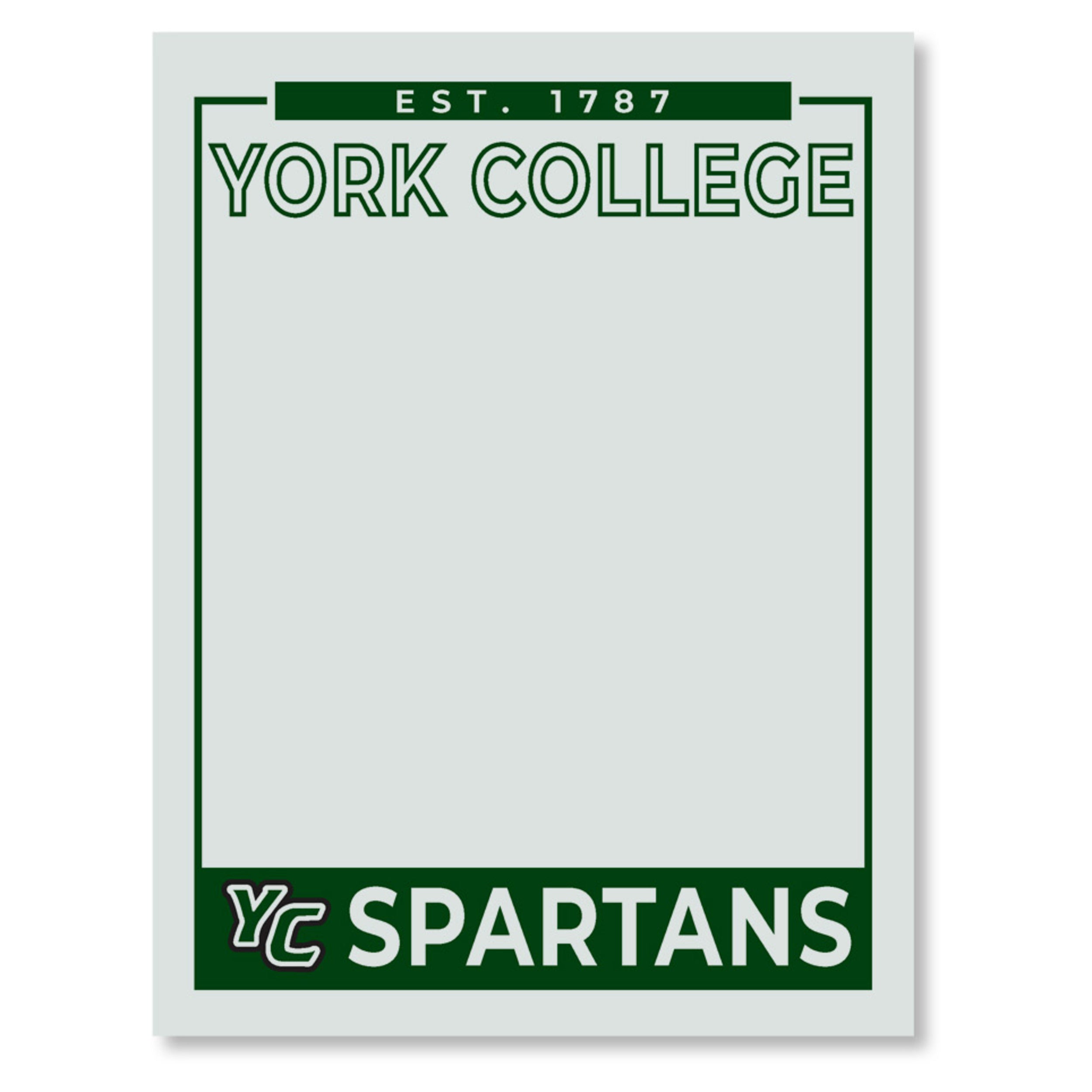 York College Dry Erase Magnetic Board