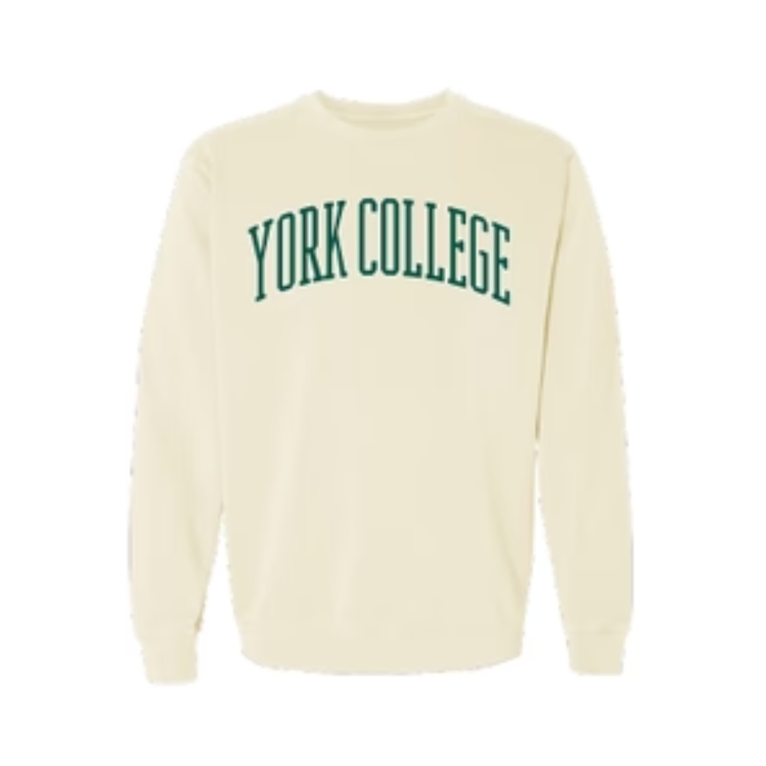 COMFORT DYED YORK COLLEGE CREW