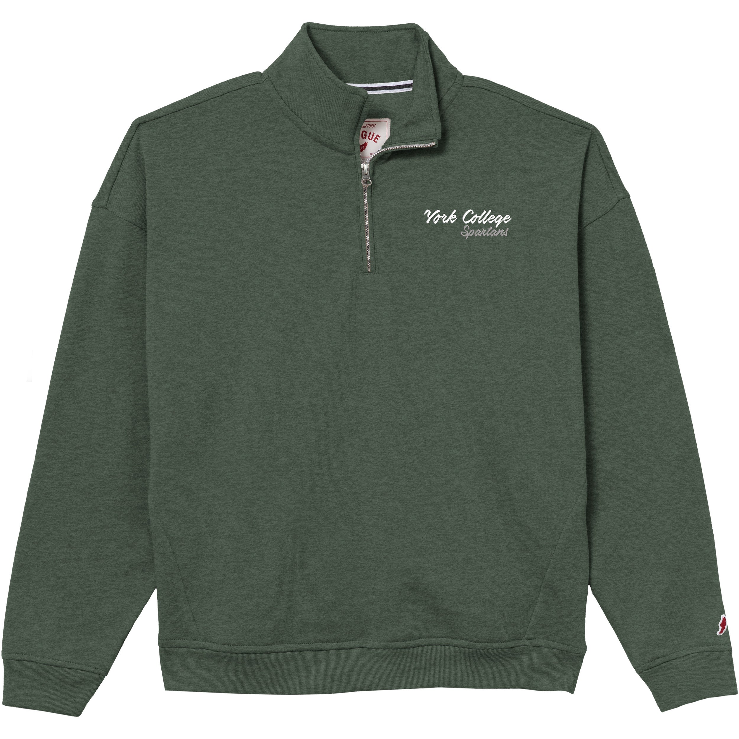 LEAGUE WOMEN'S YORK COLLEGE VICTORY SPRINGS 1/4 ZIP