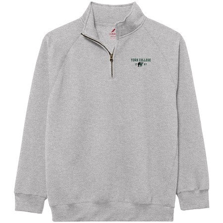 LEAGUE ESSENTIAL YORK COLLEGE 1/4 ZIP SWEATSHIRT