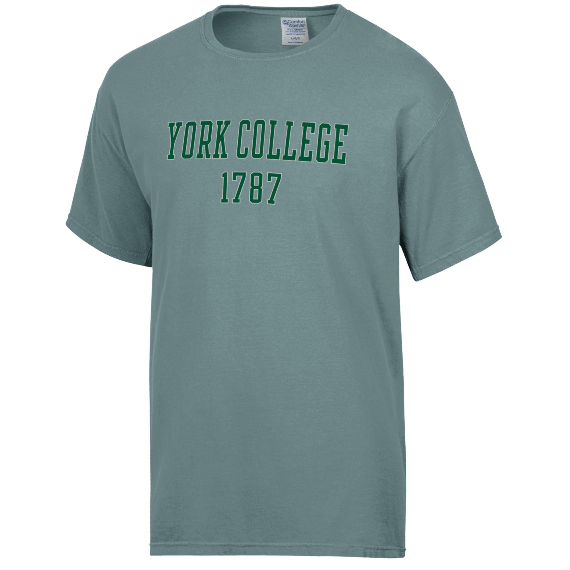 COMFORT WASH YORK COLLEGE 1787 SHORT SLEEVE T-SHIRT
